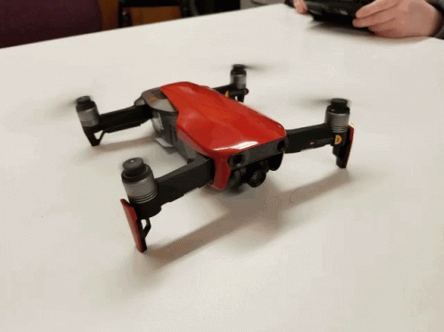 Red Drone Ready To Fly GIF