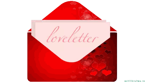 Red Envelope With Pink Love Letter