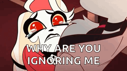 Red Eyed Cartoon Crying Why Ignoring Me