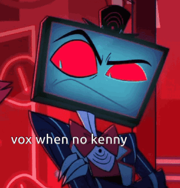 Red-Eyed Cartoon Saying Vox When No Kenny