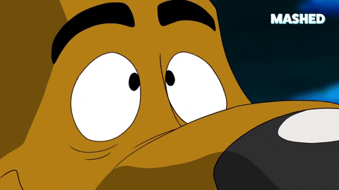 Red Eyes Angry Dog Transforming GIF