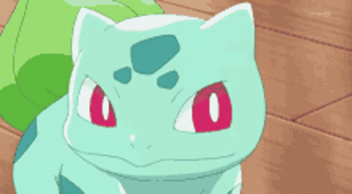 Red Eyes Cartoon Character Looking at Camera