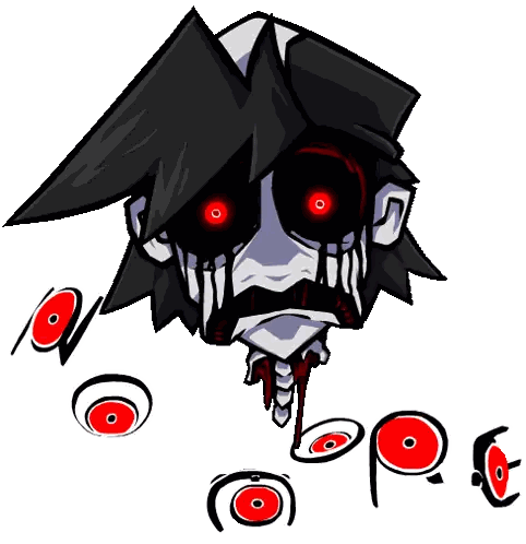 Red Eyes Skull Drawing