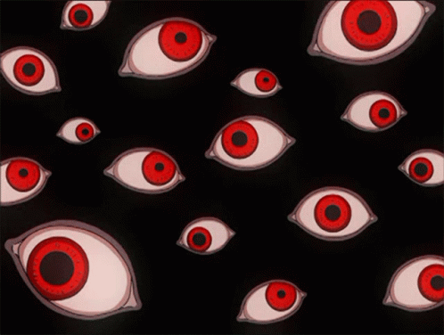 Red Eyes with Black Circles