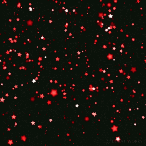 Red Falling Confetti GIF