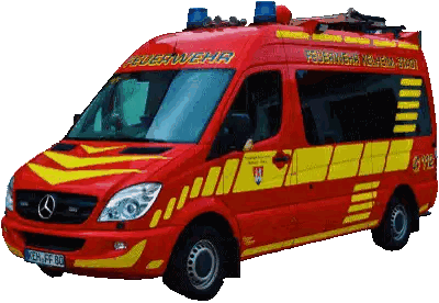 Red Feuerwehr Van