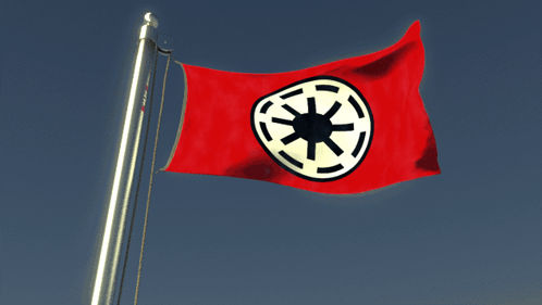 Red Flag With White Star GIF