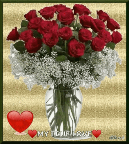 Red Flores My True Love GIF