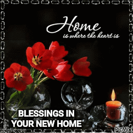 Red Flowers and Candle Blessings in Your New Home