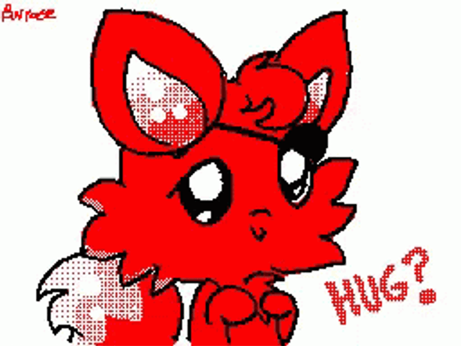 Red Foxy Asking For A Hug GIF