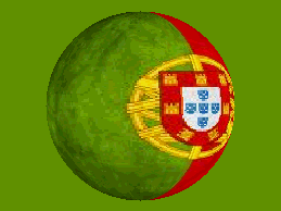 Red Green And Gold Flag With Coat Of Arms GIF