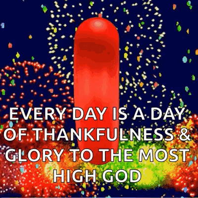 Red Gummy Bear Every Day Thankfulness and Glory