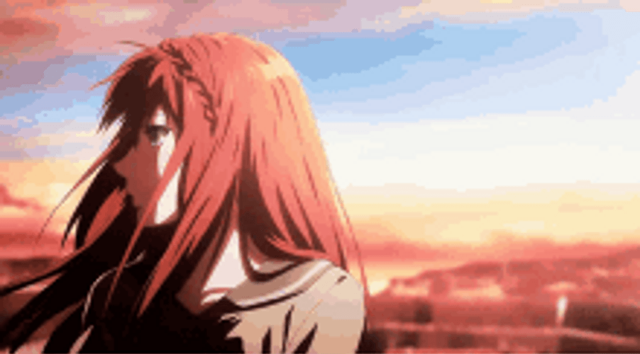 Red Hair Anime Girl Gurren Lagann Yoko Littner GIF 