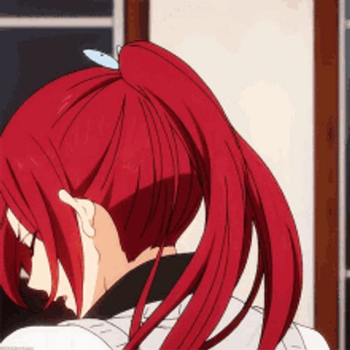 Red anime black hair and girl gif anime 333942 on animeshercom