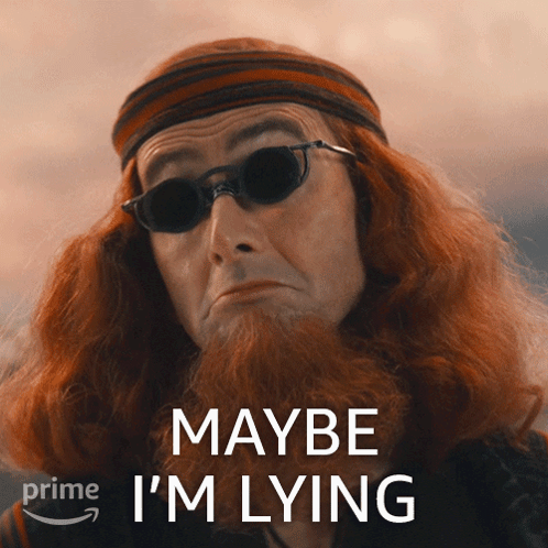 Red Hair Beard Man Says Maybe I'm Lying
