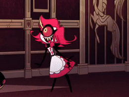 Red Hair Big Eye Cartoon Character Dancing
