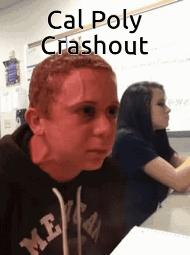 Red Hair Boy In Classroom Cal Poly Crashout GIF