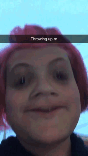 Red Hair Girl Throwing Up