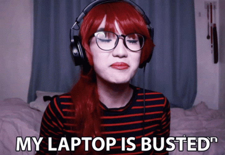 Red Hair Woman My Laptop Is Busted GIF