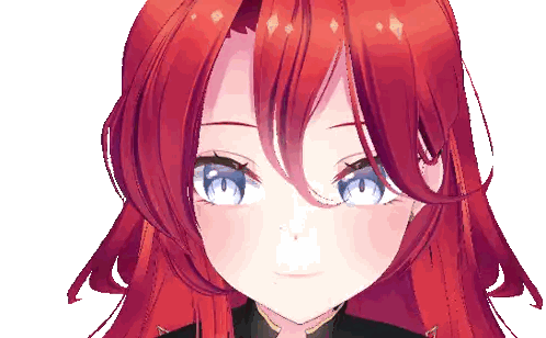 Red Haired Anime Character with Blue Eyes
