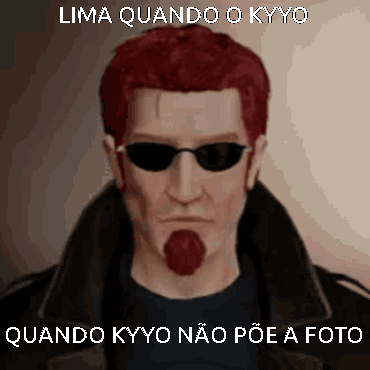 Red-Haired Bearded Man in Sunglasses
