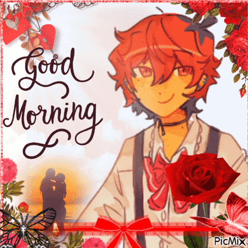 Red Haired Boy Good Morning