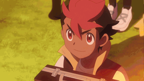 Red-Haired Boy Holding Briefcase GIF