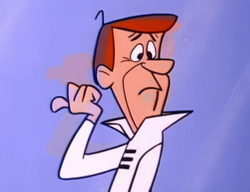 Red-Haired Cartoon Character Covering Ears GIF