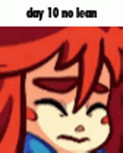 Red-Haired Cartoon Character Making Face