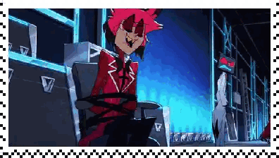 Red Haired Cartoon Tied Up Smiling