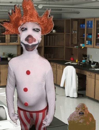 Red-Haired Clown in Lab