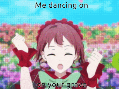 Red-Haired Girl Dancing Me Dancing on Your Grave