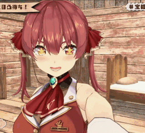 Red-Haired Girl in Front of Waiting Sign