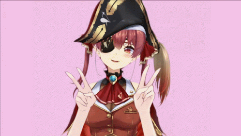 Red-Haired Girl in Pirate Hat and Eye Patch