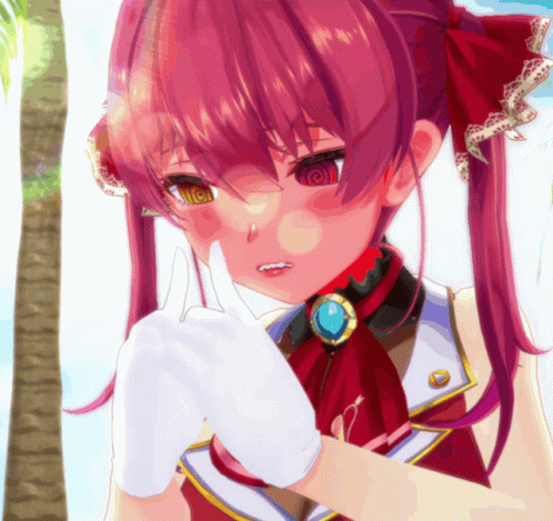 Red-Haired Girl Reaching for Blue-Yellow Object