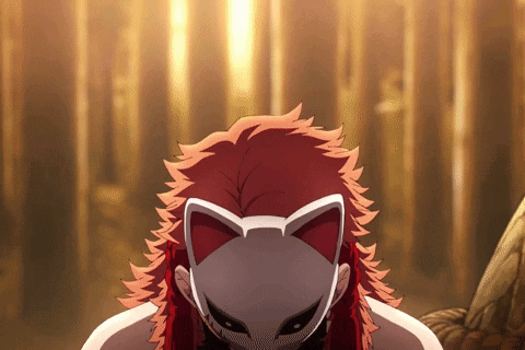 Red-Haired Person in White Fox Mask