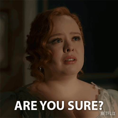 Red-Haired Woman Asks Is She Sure