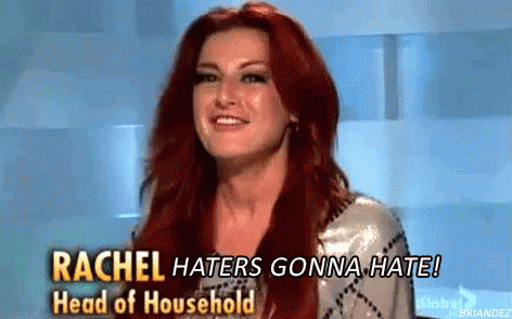 Red-Haired Woman Rachel Haters Gonna Hate Head Household GIF