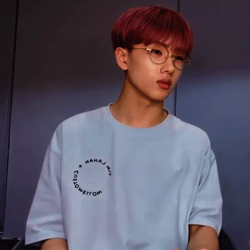 Red Haired Young Man Glasses Blue Shirt Mahaj May GIF