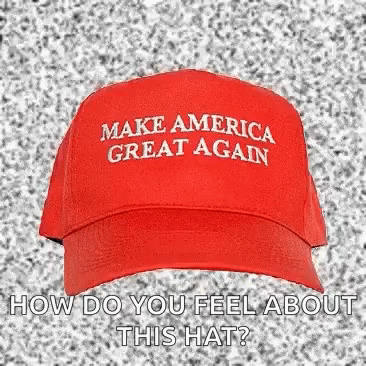 Red Hat With Make America Great Again Embroidered