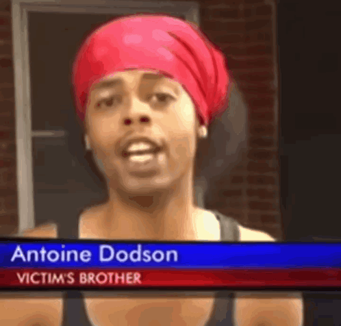 Red Headband Antoine Dodson Victim's Brother GIF