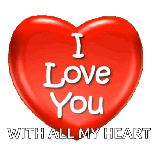 Red Heart I Love You With All My Heart