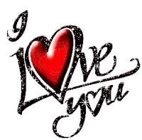 Red Heart Saying I Love You