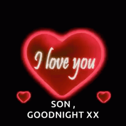 Red Heart Saying I Love You