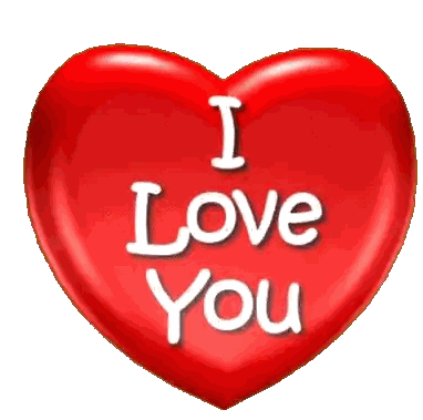 Red Heart Saying I Love You