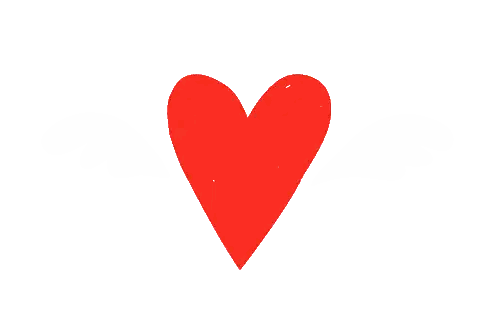 Red Heart Saying I Love You