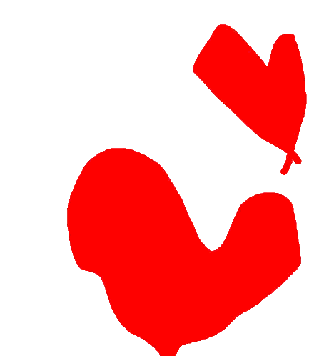 Red Heart Silhouette with Butterfly