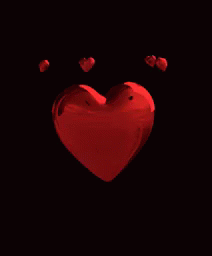 Red Heart Surrounded by Smaller Hearts