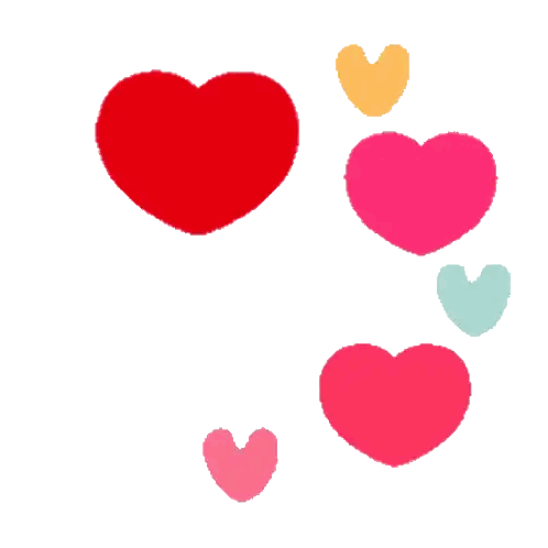 Red Heart Surrounded By Smaller Hearts