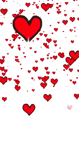 Red Heart Surrounded by Smaller Red Hearts